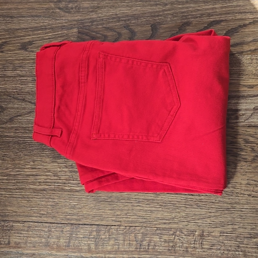 Brand new red jeans